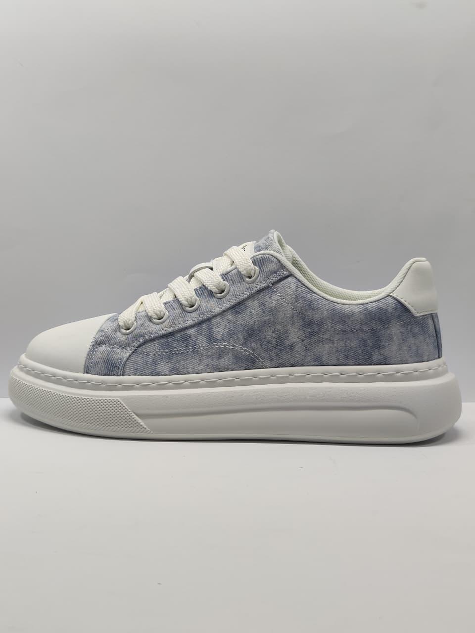 AR Kicks Denim Chunky Sneakers Blue Wash