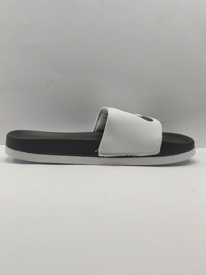 Nike Comfort Slides Black White Swoosh