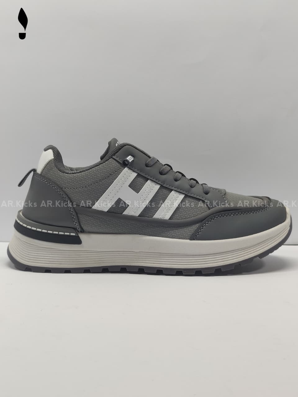AR Kicks Grey Bolt Sneakers
