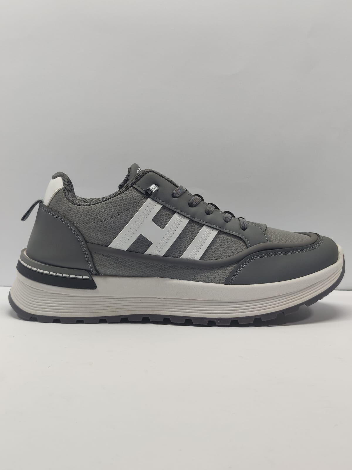 AR Kicks Sports Sneakers Grey White