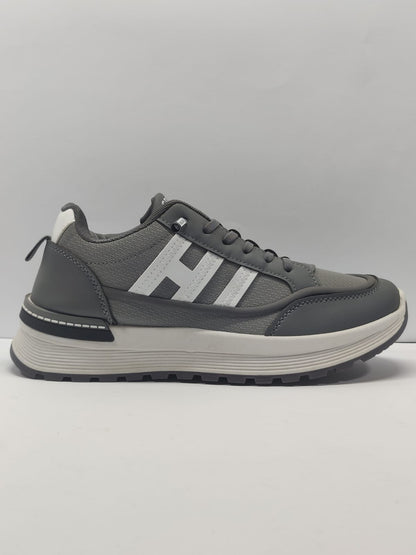 AR Kicks Sports Sneakers Grey White
