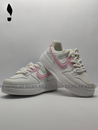 Nike Woman Sneakers Gamma Force Pink and White