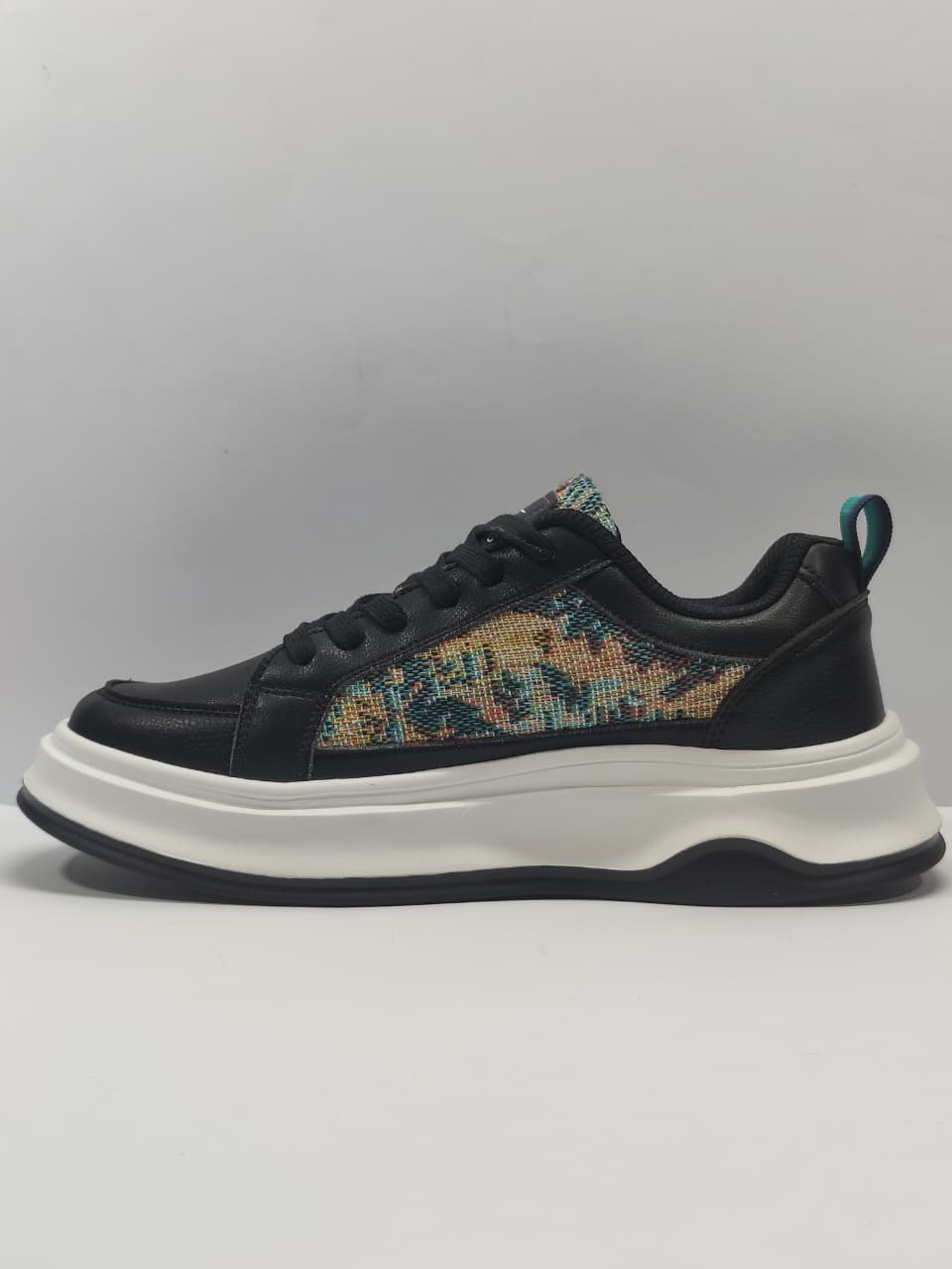 AR Kicks Chunky Sole Printed Sneakers Black/Multicolor