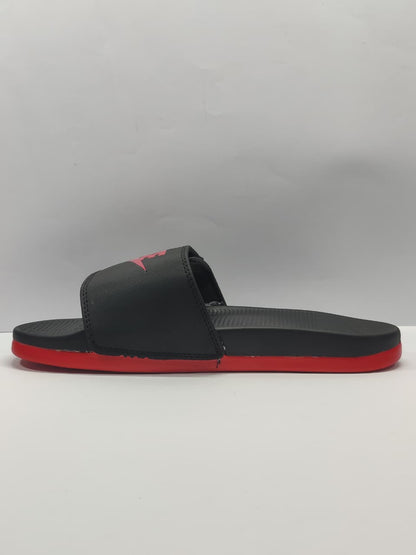 Nike Adjustable Strap Slides Black/Red
