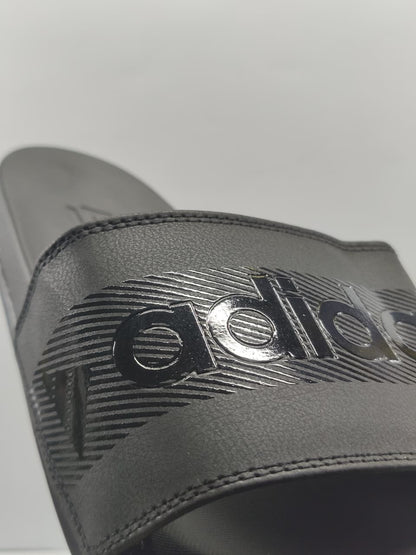 "Adidas Slides Black Stripes