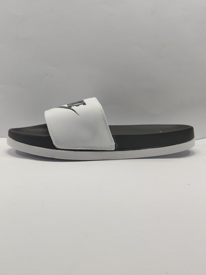 Nike Comfort Slides Black White Swoosh