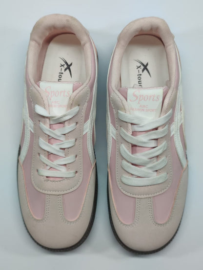 AR Kicks Blush Retro Sneakers (Pink)