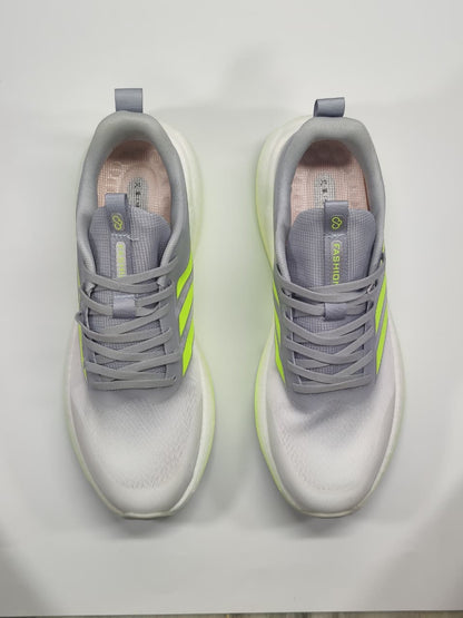 AR Kicks Neon Blast Running Shoes (Grey/Green)