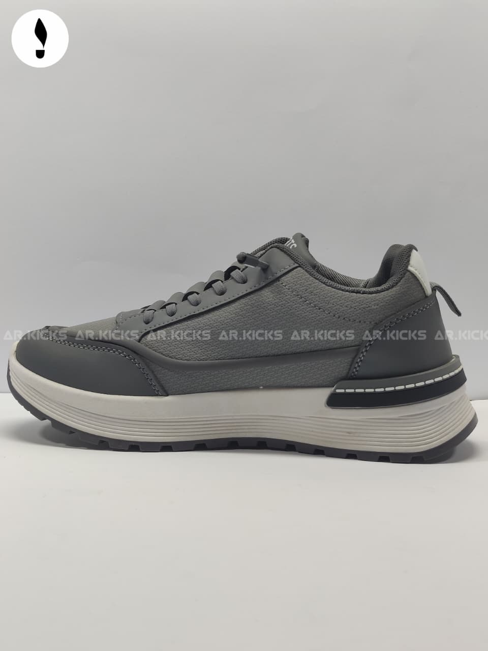 AR Kicks Grey Bolt Sneakers