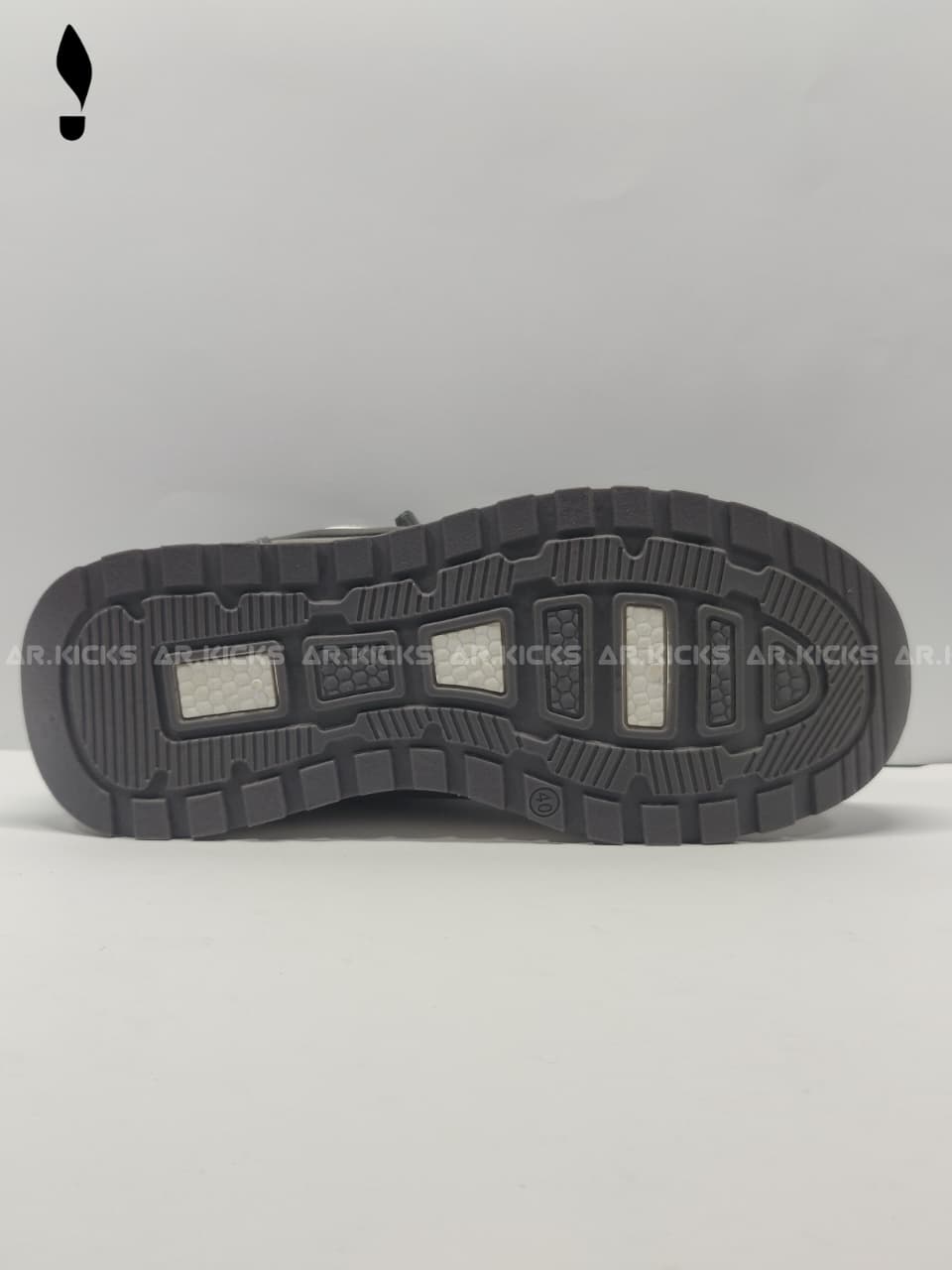 AR Kicks Grey Bolt Sneakers