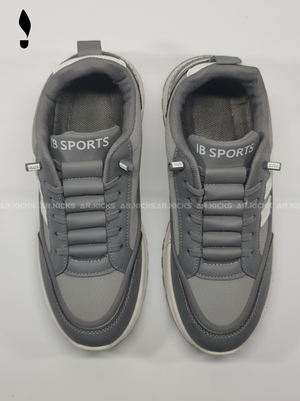 AR Kicks Grey Bolt Sneakers