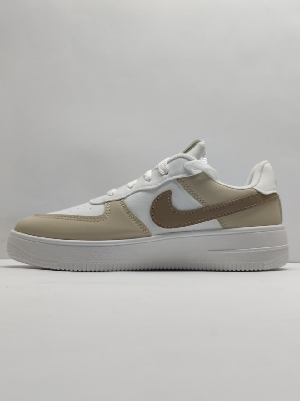Nike Air Force 1 Low White and Beige