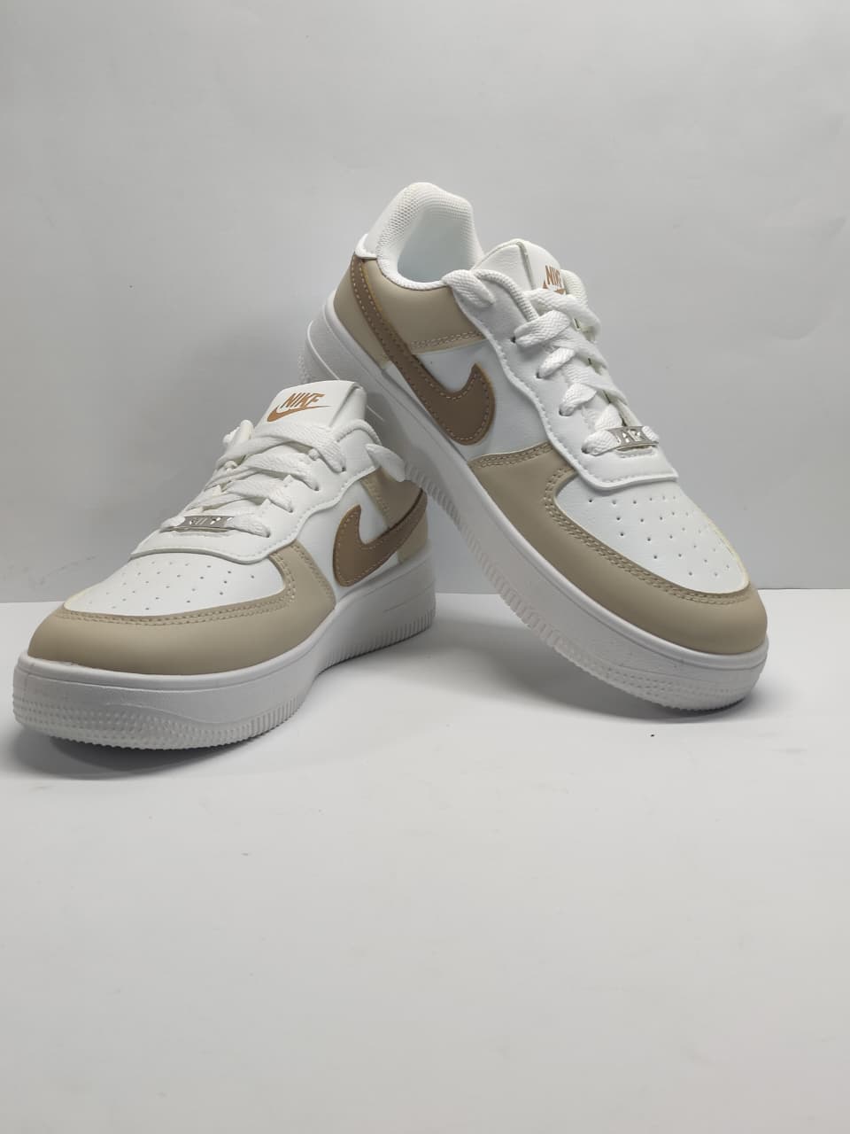 Nike Air Force 1 Low White and Beige