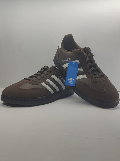 adiddas Samba OG White And dark chocolate